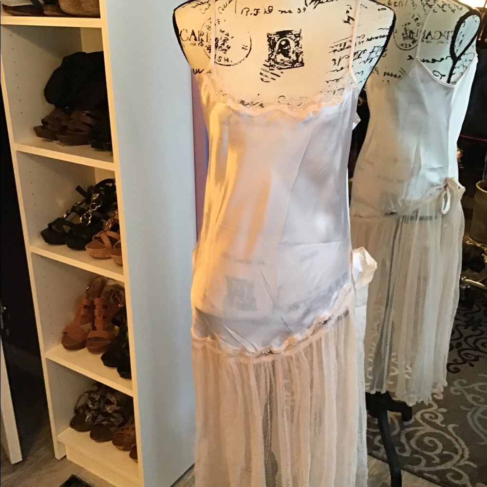 Vintage Baby Pink Sexy Nightgown Small